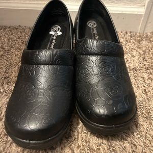Black slip ons
